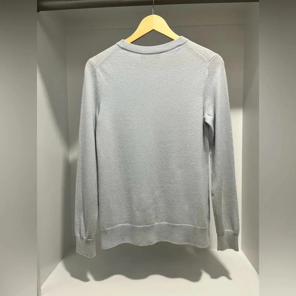 Soft by Nadaam Light blue 100% Cashmere Crew Neck Sweater womens size small - Picture 8 of 10